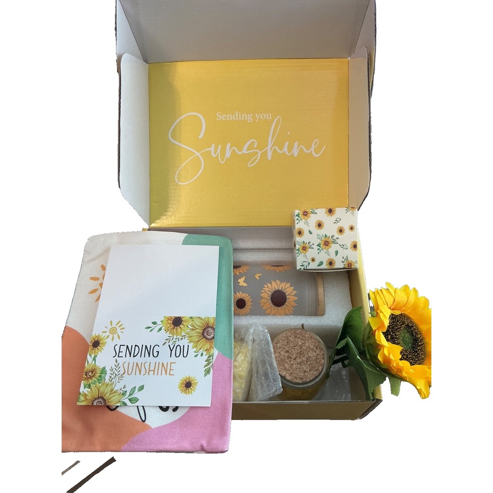 Birthday Gifts for Women, Self-Care, Get Well Soon, Sending Sunshine Gift Box - Picture 2 of 9